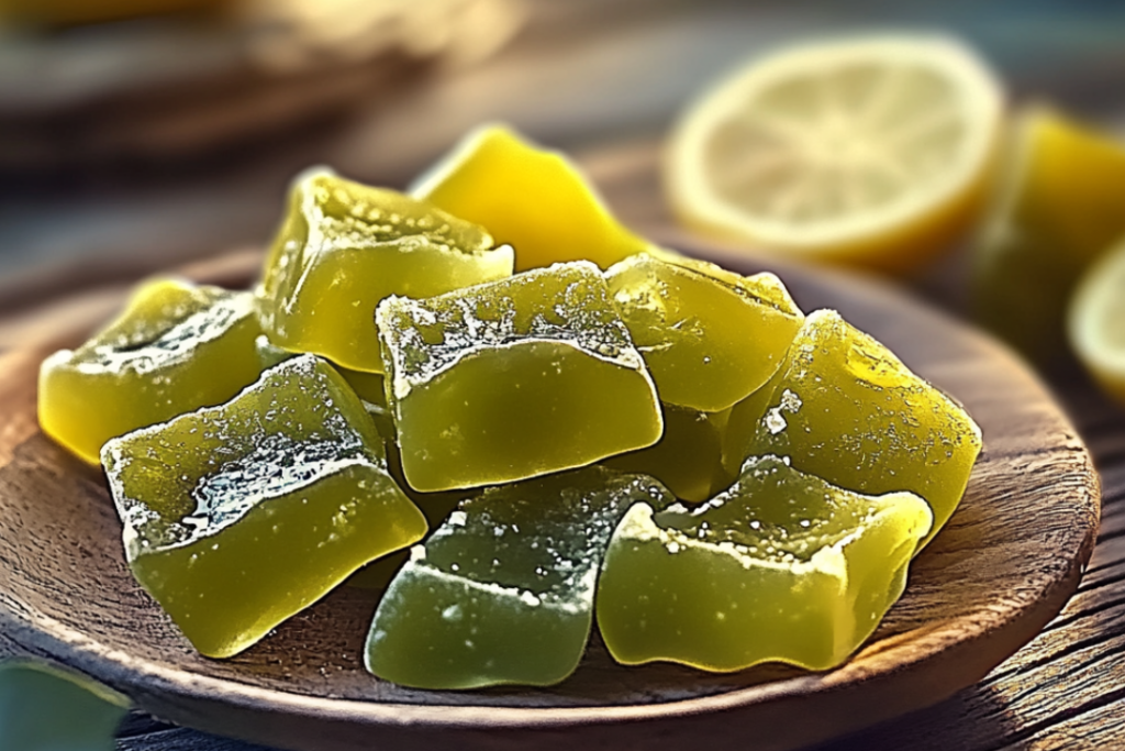 Green Tea, Lemon & Ginger Chews