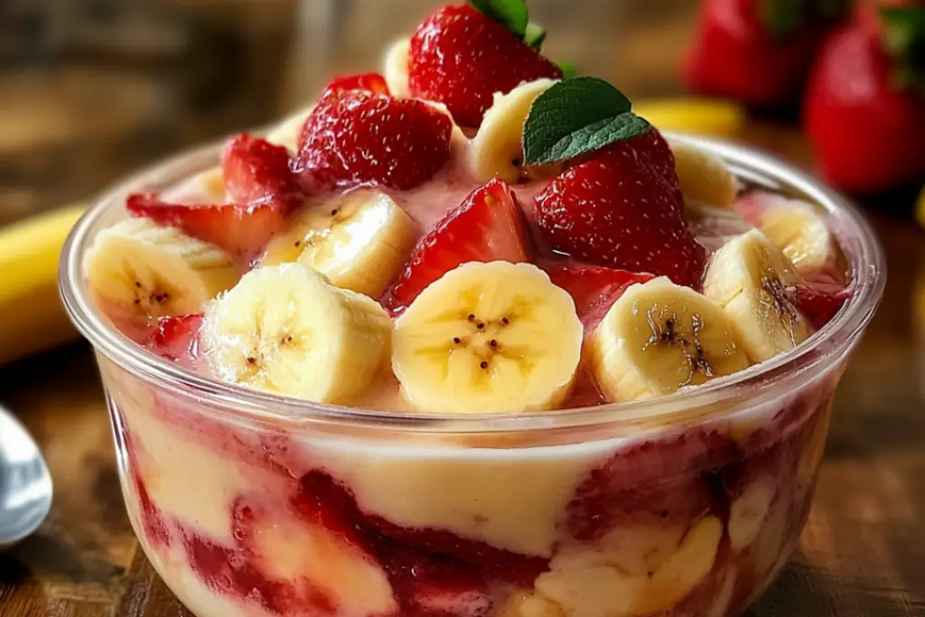 Strawberry Banana Pudding
