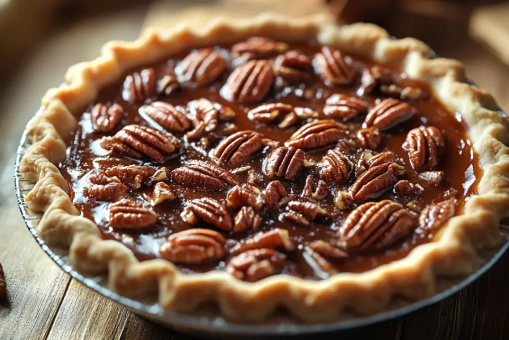 Caramel Pecan Delight Pie