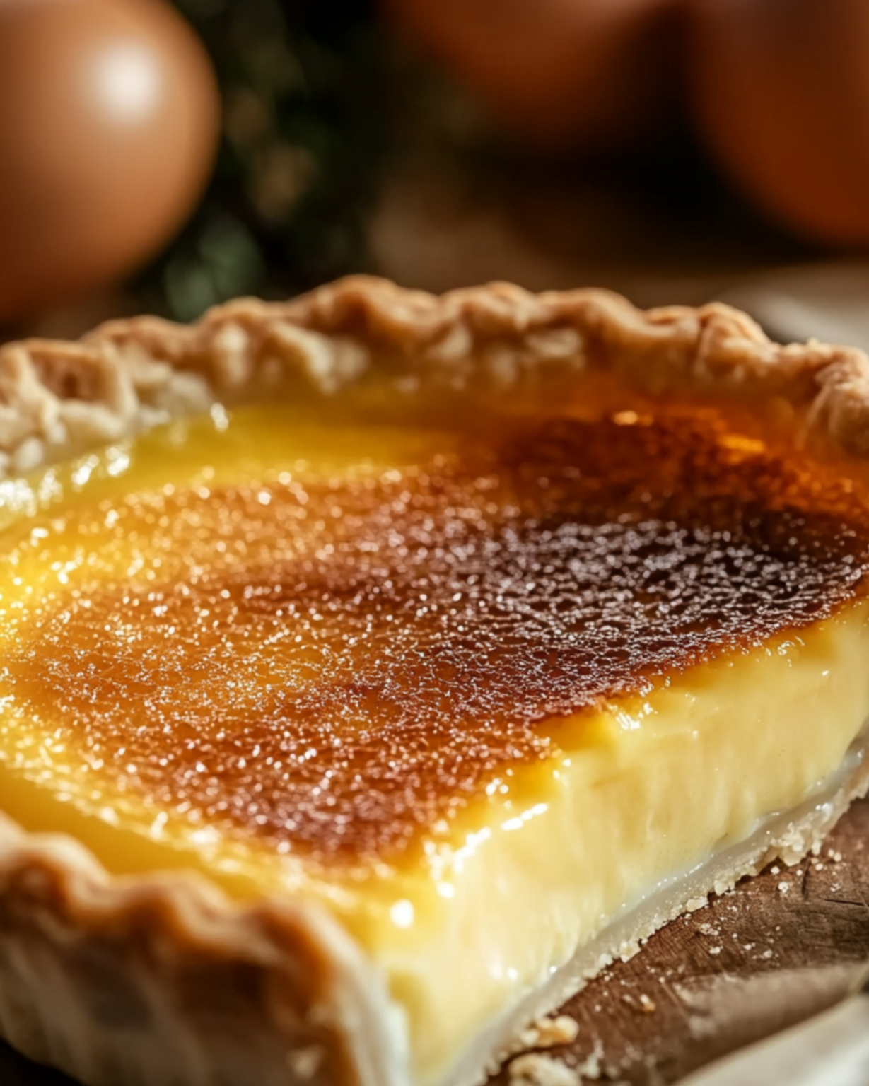 Old Fashioned Egg Custard Pie