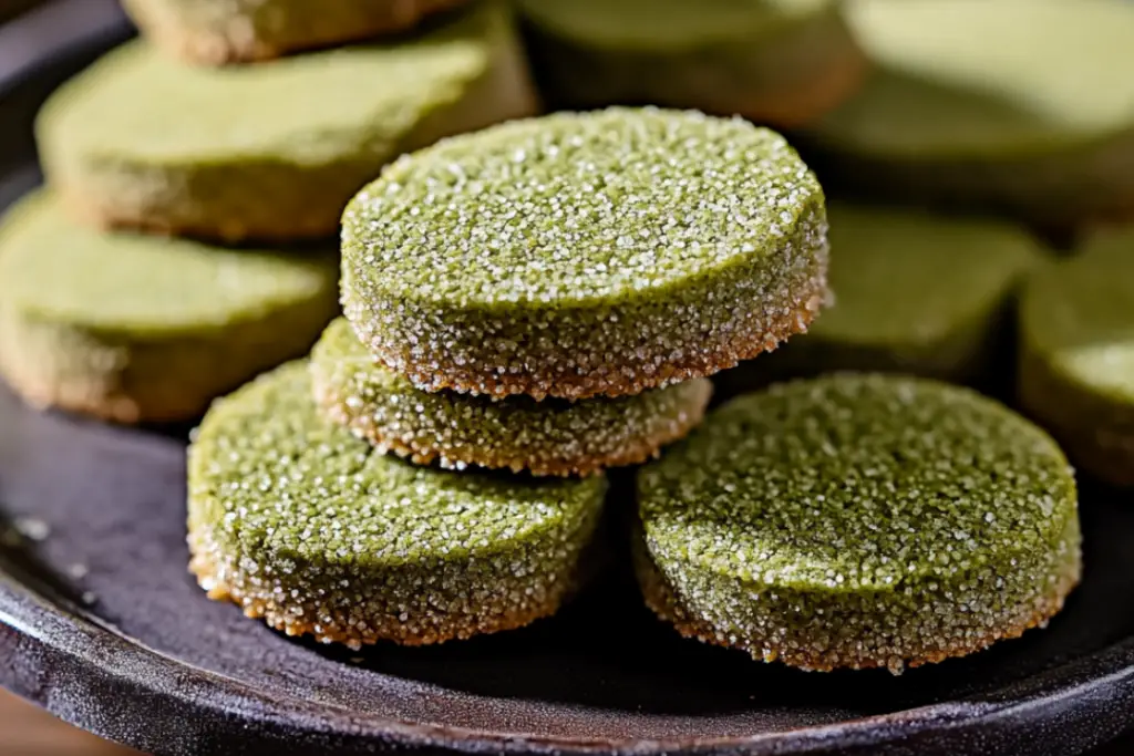 Matcha Sable Cookies