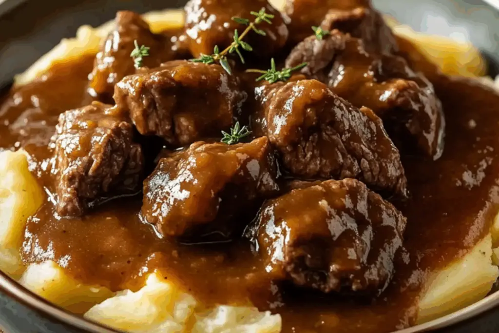The Ultimate Comfort Meal – Beef Gravy Potatoes