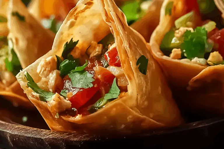 Crispy Chicken Wonton Tacos: Flavorful Crunch in Every Bite