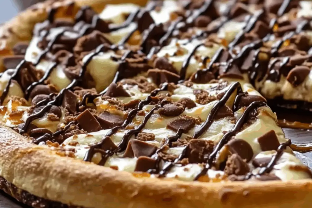 Deep Dish Cookie Dough Cheesecake Pizza