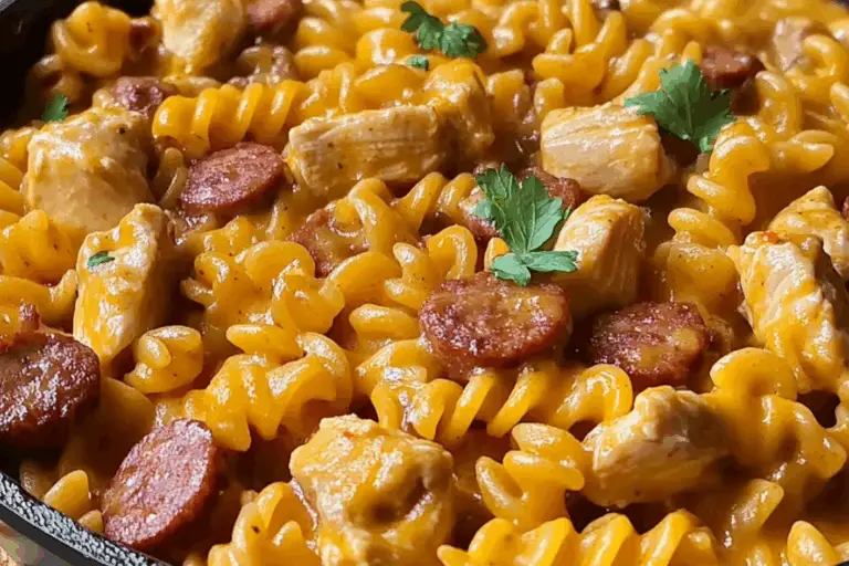 One-Pot Smoky Cheddar Ranch Chicken And Sausage Pasta: A Flavor Explosion in Every Bite