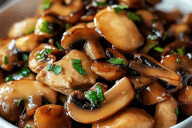 Savory Garlic Mushroom Chicken Stir-Fry Delight