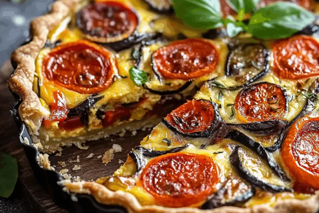 Roasted Ratatouille Quiche