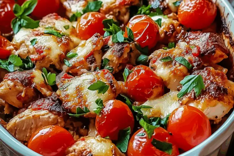 Chicken Bruschetta Casserole