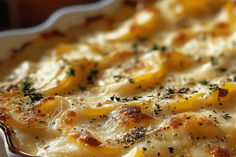 Cheesy Garlic Scalloped Potatoes