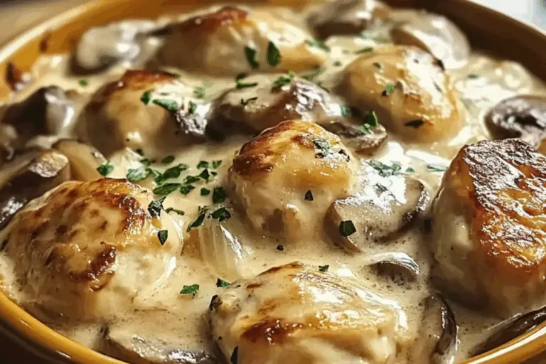 Creamy Chicken and Mushroom Bake
