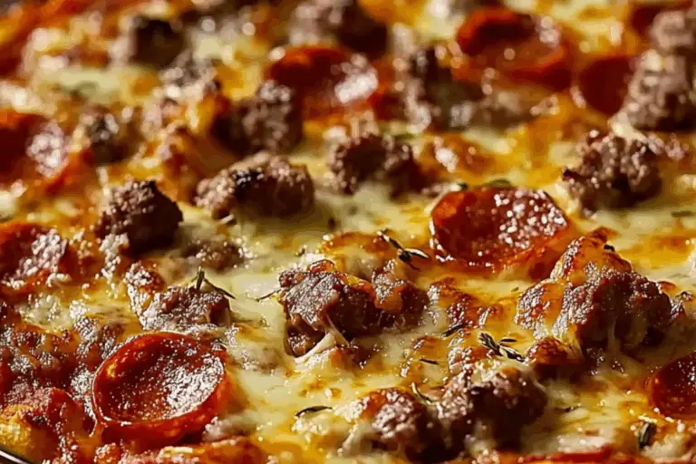 Meat Lovers Pizza Casserole: A Hearty Twist on a Classic Favorite