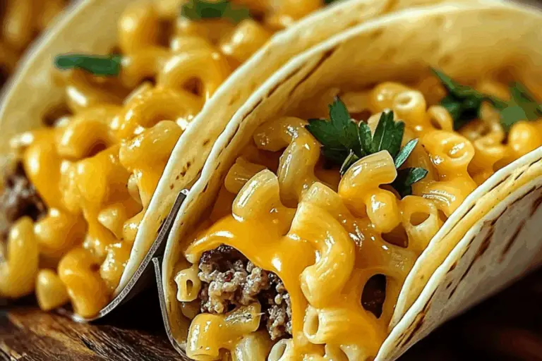 Cheesy Smash-Taco Melts with Mac & Beef Bliss