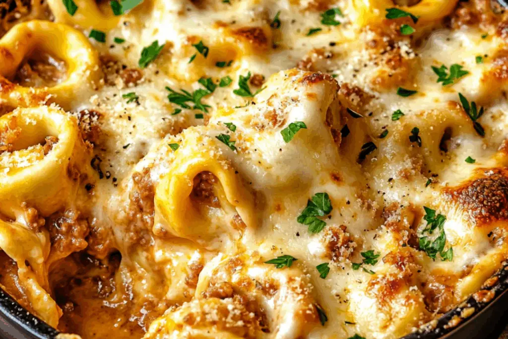 Cheesy Tortellini Bake: Comfort in Every Bite