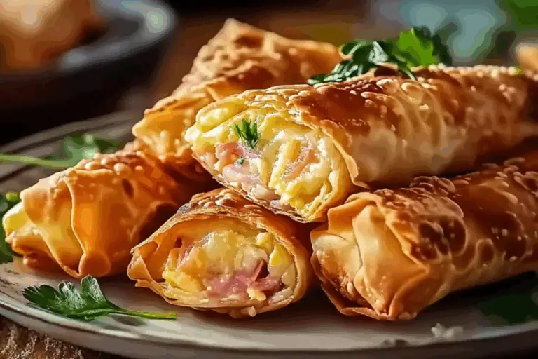 Crispy Deli-Style Reuben Egg Rolls