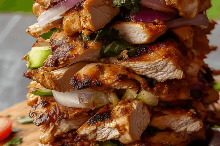 Chicken Shawarma Tower Baked in the Oven