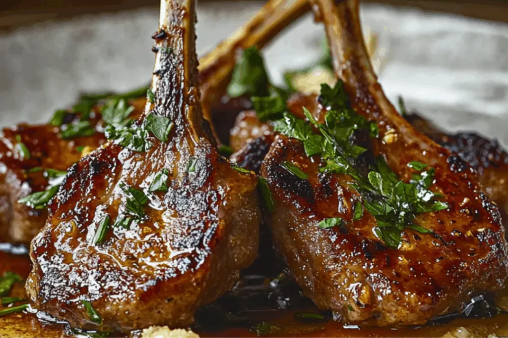 Honey Garlic Butter Lamb Cutlets