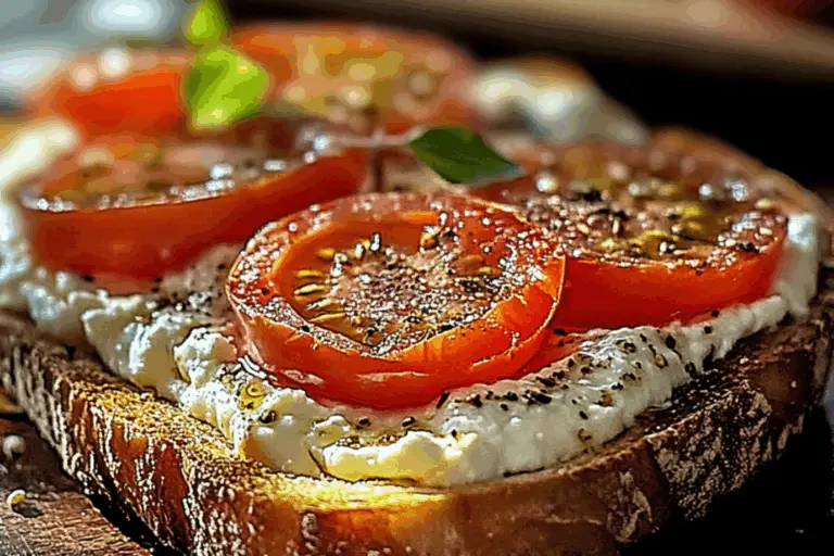 Creamy Ricotta & Tomato Sourdough Toast: A Simple Joy for the Senses