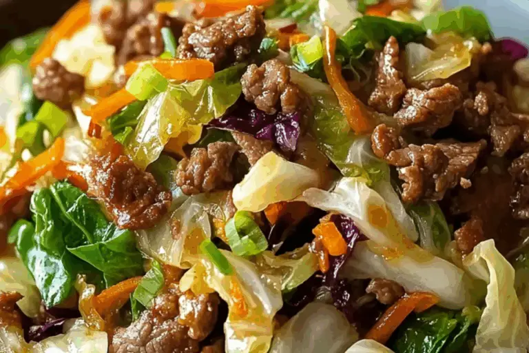 Savory Low-Carb Cabbage and Beef Stir Fry