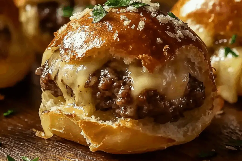 Garlic Parmesan Cheeseburger Bombs: A Bite-Sized Burger Dream