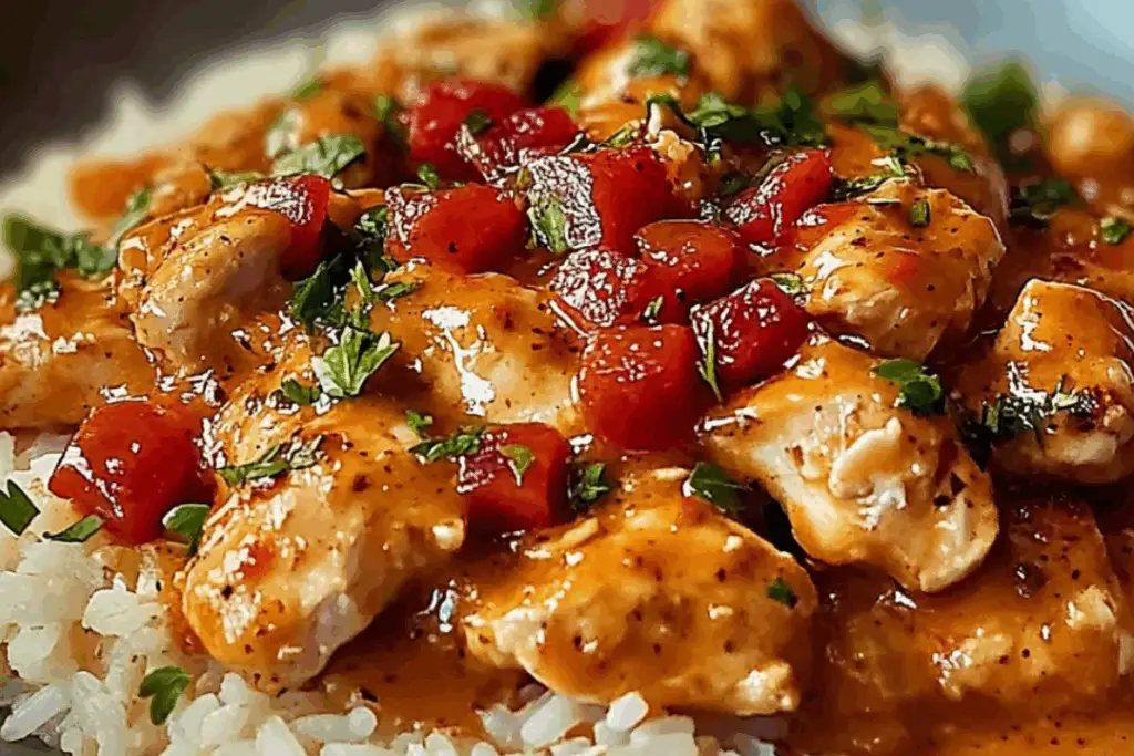 Creamy Comfort Smothered Chicken & Rice Bake