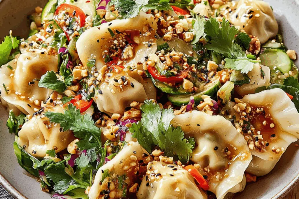 Viral Crispy Dumpling Salad: A Flavor Explosion You Won’t Forget