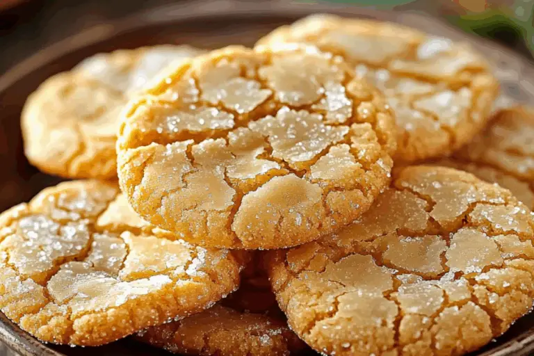 Crinkly Crackly Butter Toffee Sugar Cookies