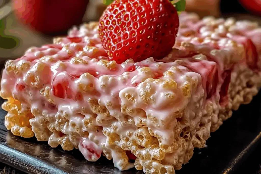 Strawberry Crunch Rice Krispie Treats