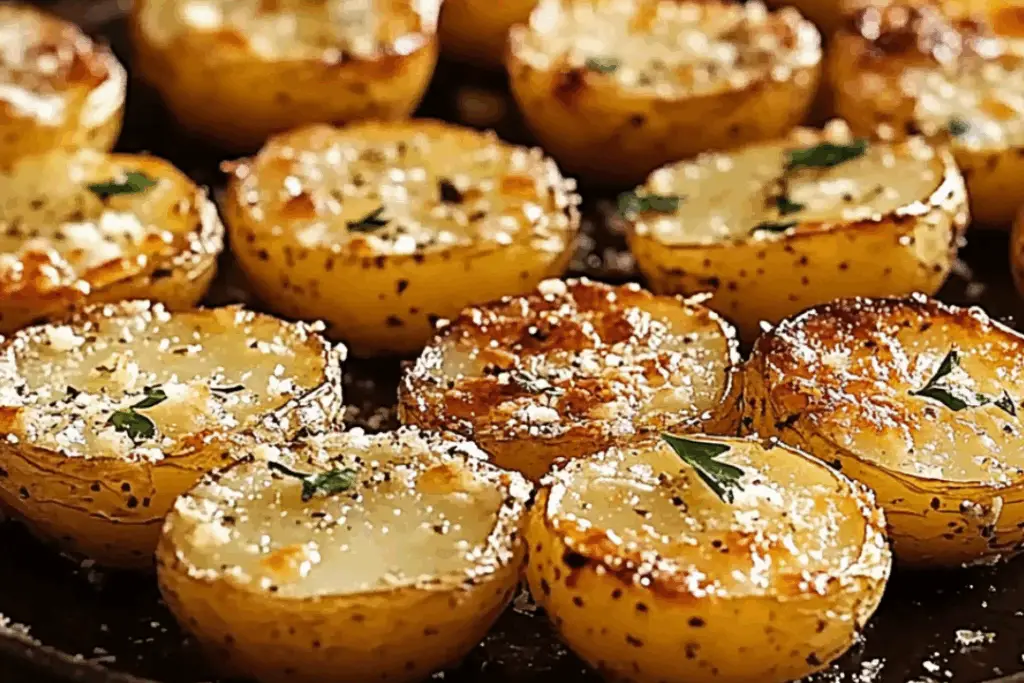 Mini Baked Parmesan Potato Rounds: A Crispy, Golden Delight!