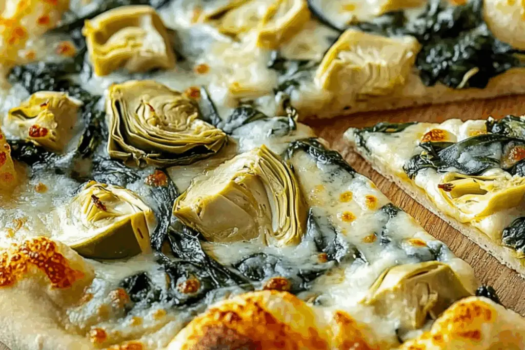 Creamy Spinach Artichoke Pizza Bliss