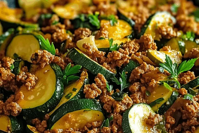 Ground Turkey Zucchini Skillet