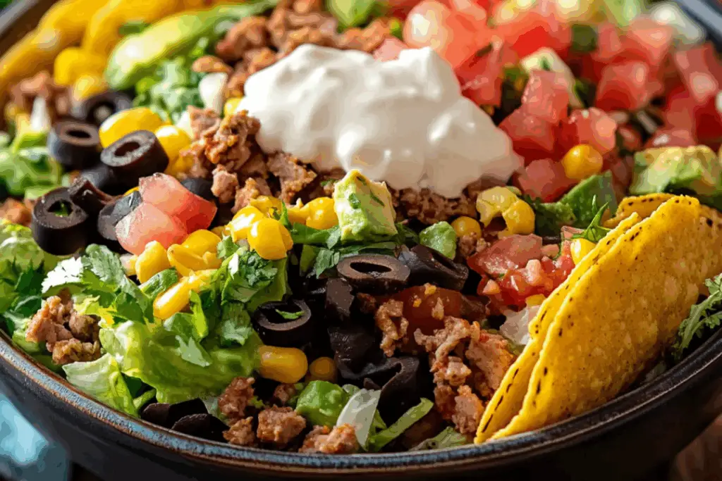 Fiery Fiesta Taco Bowl Bake