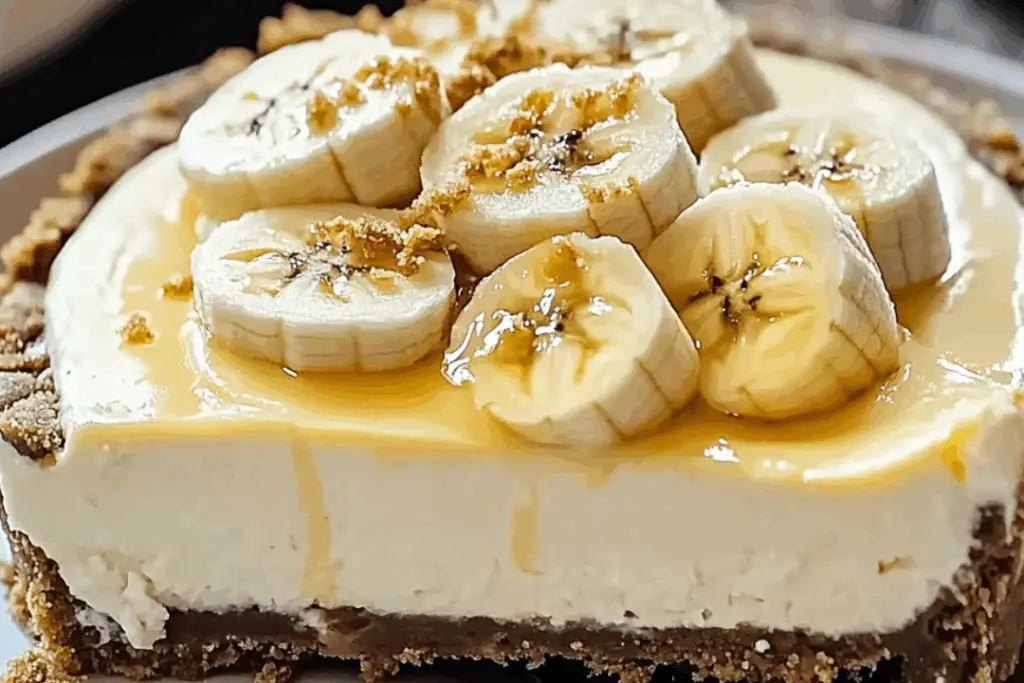 Banana Cheesecake with Banana Cream Pie Topping – A Dreamy Dessert Fusion You’ll Crave Again and Again