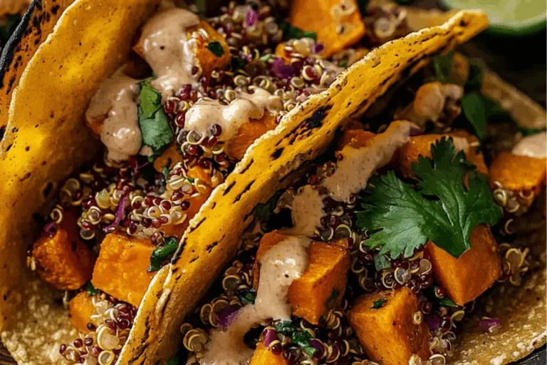 Chipotle Sweet Potato Quinoa Tacos
