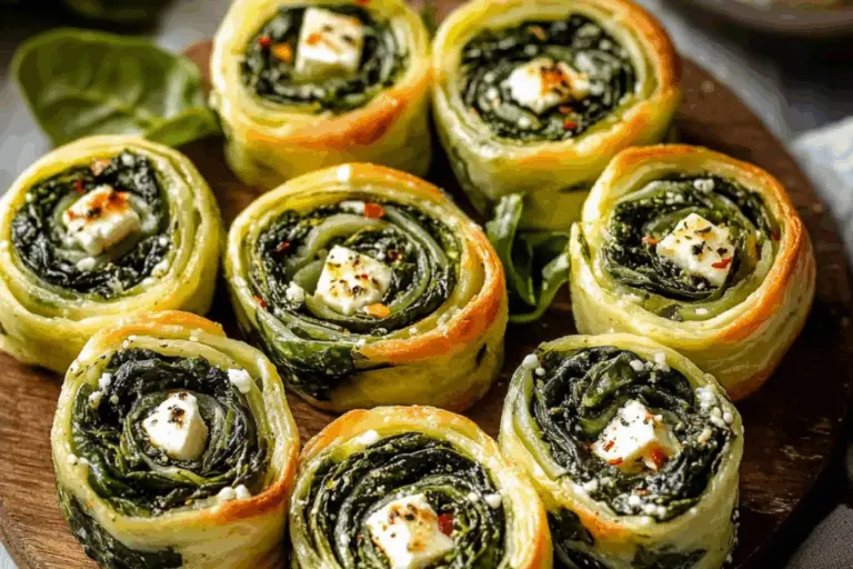 Spinach and Feta Pinwheels (Gluten-Free)