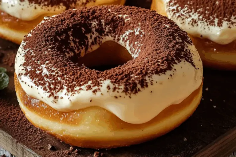 Super Moist Baked Tiramisu Donuts