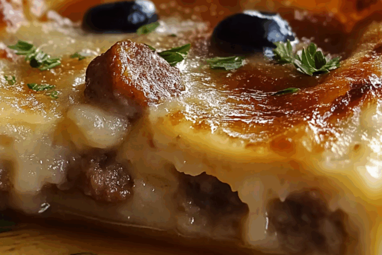 Pancake and Sausage Casserole