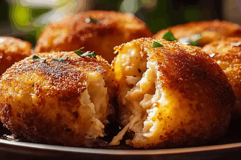 Crispy Potato Croquettes with Creamy Chicken Filling