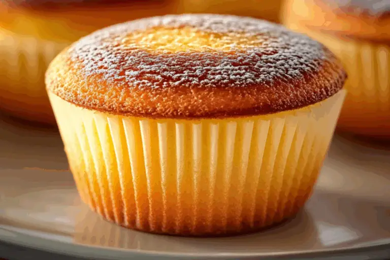 Japanese Castella Cupcakes