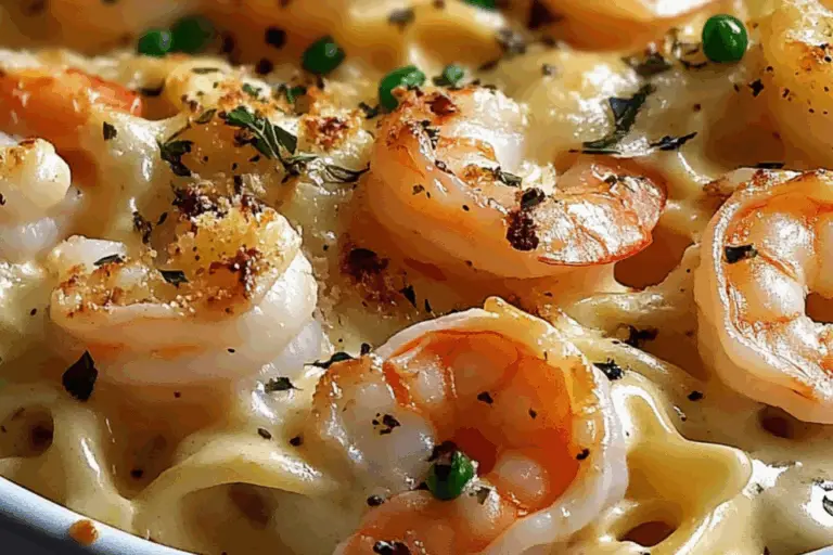 Shrimp & Crab Alfredo Bake