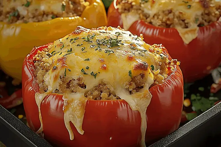 Stuffed Bell Peppers with Cheese