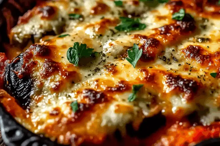 Cheesy Baked Eggplant Parmesan