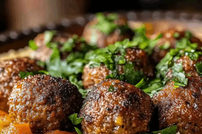 Moroccan-Spiced Meatball Tagine with Tomato Charm