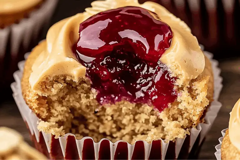 Peanut Butter and Jelly Cupcakes