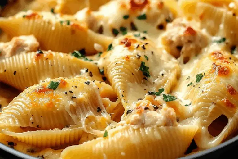 Chicken Scampi Stuffed Pasta Shells
