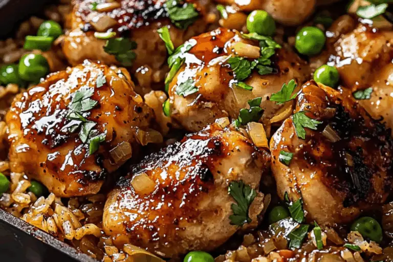 One Pan Chipotle Honey Chicken and Rice