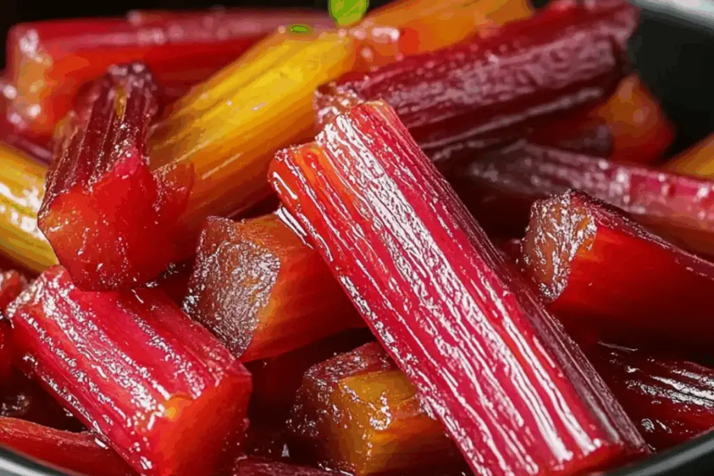 Tart Kissed Rhubarb Glaze