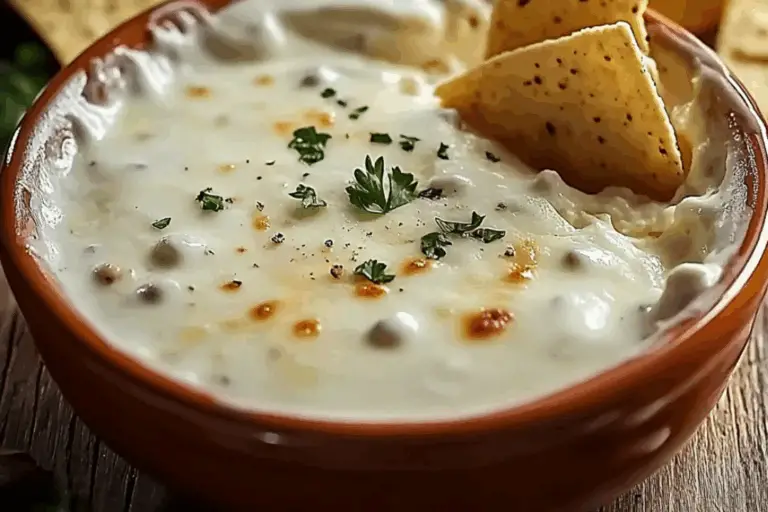 Velvety White Queso Magic Dip