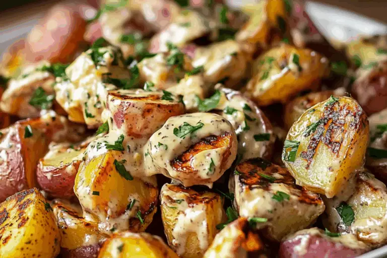 Smoky Aioli Grilled Potato Salad