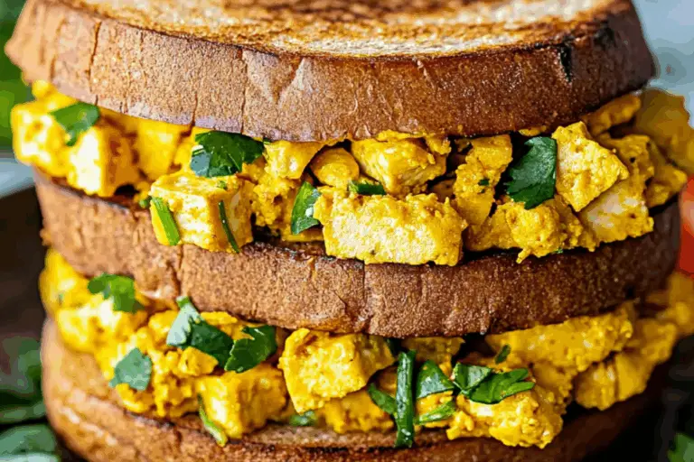 Tofu Scramble Breakfast Sandwiches