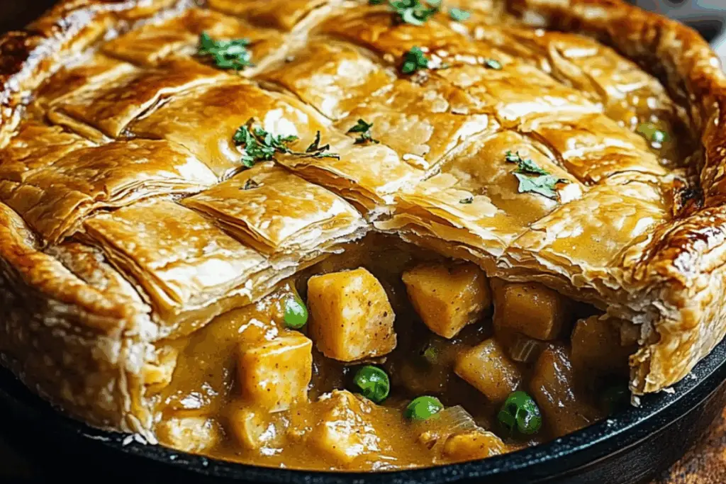 Golden Crust Curried Jackfruit Pot Pie